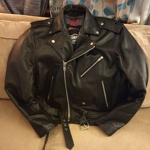 Biker jacket  Large black